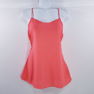 J. Crew Womens Tank top Orange Spaghetti Strap Rac‎